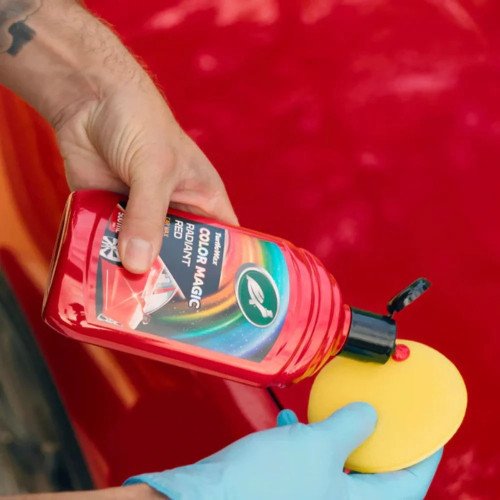 Pasta Polish cu Ceara Turtle Wax Color Magic, Rosu, 500ml