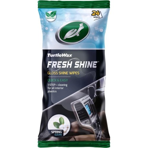 Servetele Umede Bord Turtle Wax Fresh Shine, Lucios, 25buc