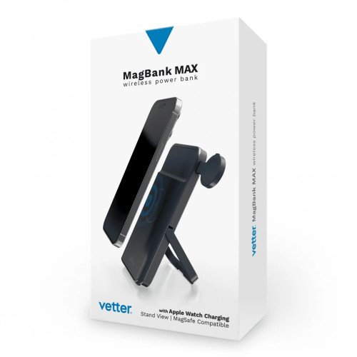 Baterie Externa 3 in 1 pentru Iphone, Apple Watch si Airpods Pro Vetter MagBank Max, 10000mAh