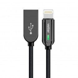 Cablu de date si incarcare Vetter Smart Lightning, Auto Disconnect, 1.2m Cablu de date si incarcare Vetter Smart Lightning, Auto Disconnect, 1.2m