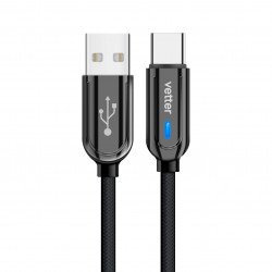 Cablu de date si incarcare Vetter Smart Type-C, Auto Disconnect, 1.2m Cablu de date si incarcare Vetter Smart Type-C, Auto Disconnect, 1.2m