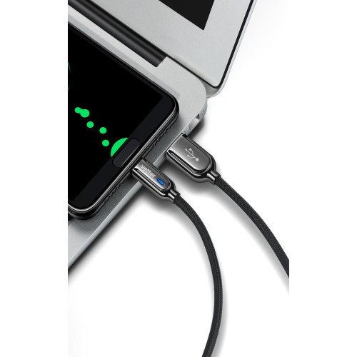 Cablu de date si incarcare Vetter Smart Type-C, Auto Disconnect, 1.2m Cablu de date si incarcare Vetter Smart Type-C, Auto Disconnect, 1.2m