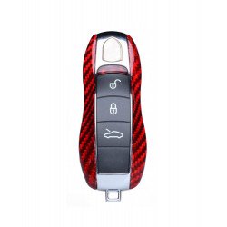 Husa Cheie Porsche 3 Butoane Vetter Carbon, Glossy Red Husa Cheie Porsche 3 Butoane Vetter Carbon, Glossy Red