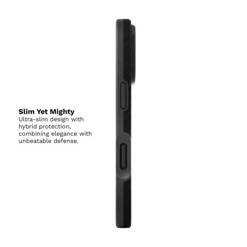 Husa Iphone 16 Pro Max Clip-On MagSafe Vetter Aramid Fiber Hybrid Kevlar Slim, Negru Husa Iphone 16 Pro Max Clip-On MagSafe Vetter Aramid Fiber Hybrid Kevlar Slim, Negru