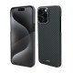 Husa de Telefon din Kevlar pentru Iphone 15 Pro Max Vetter Slim, MagSafe, Negru