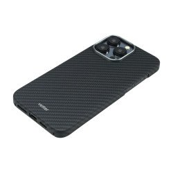 Husa de Telefon din Kevlar pentru Iphone 15 Pro Vetter Slim, MagSafe, Negru
