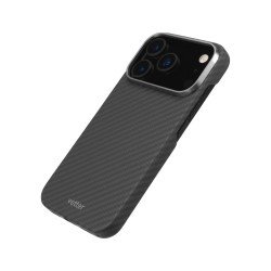 Husa de Telefon din Kevlar pentru Iphone 17 Pro Vetter Clip-On, MagSafe, Negru