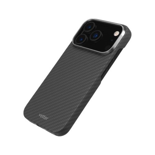 Husa de Telefon din Kevlar pentru Iphone 17 Pro Max Vetter Clip-On, MagSafe, Negru