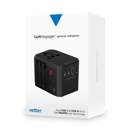 Incarcator si Adaptor de Priza Universal Vetter GaN Voyager PD/PPS, 70W