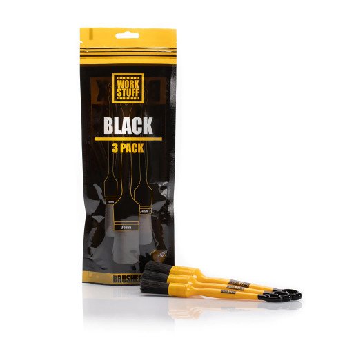Set Pensule Detailing Interior Work Stuff Black, 3 buc Set Pensule Detailing Interior Work Stuff Black, 3 buc