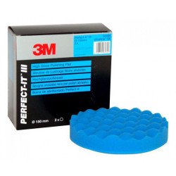 Burete Polish Finish 3M Perfect-It III Ultrafina High Gloss Pad, Albastru, 150mm
