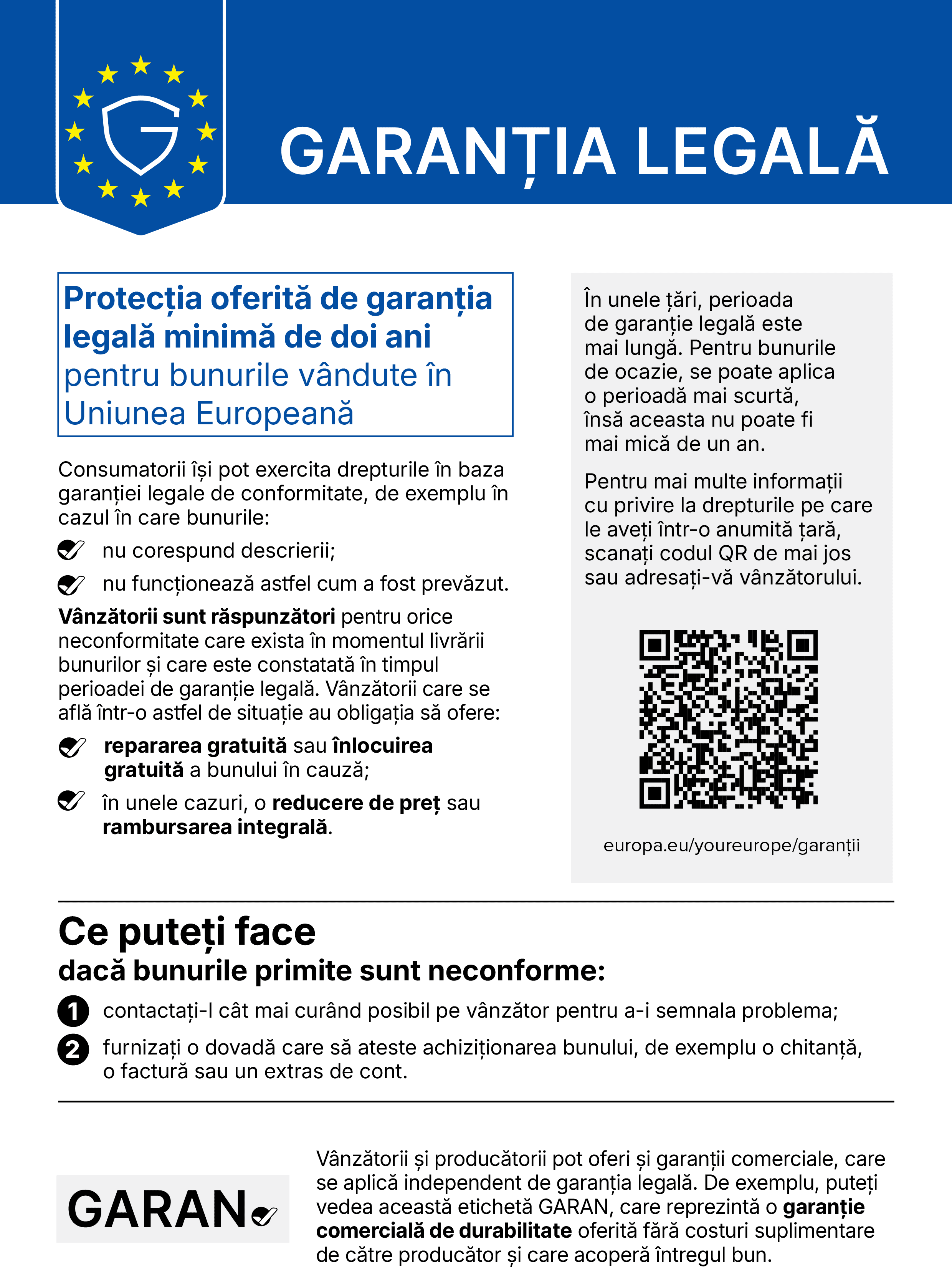 Drepturile privind garantia legala